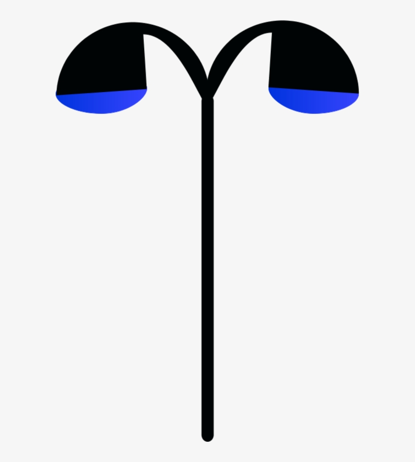 Street Lamp Post Double - صور عمود نور, transparent png