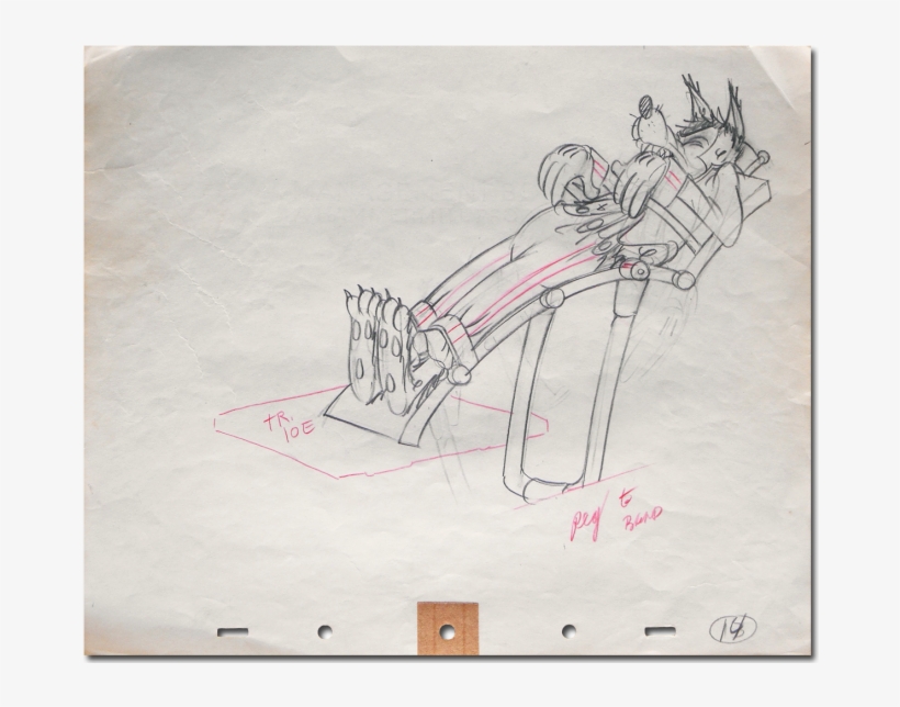 Big Bad Wolf, 1934, Disney Studios, Original Graphite - Disney Princess, transparent png