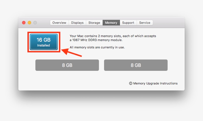How Much Ram Does My Apple Device Have - Komputerbay Macmemory 16gb (2x 8gb) Pc3-12800 1600mhz, transparent png