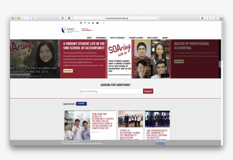Current Smu Accountancy's Homepage Main Banner - Website, transparent png