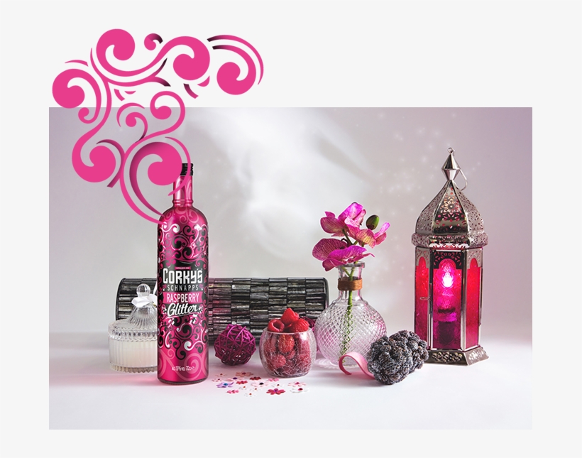 Glitter - Glass Bottle, transparent png
