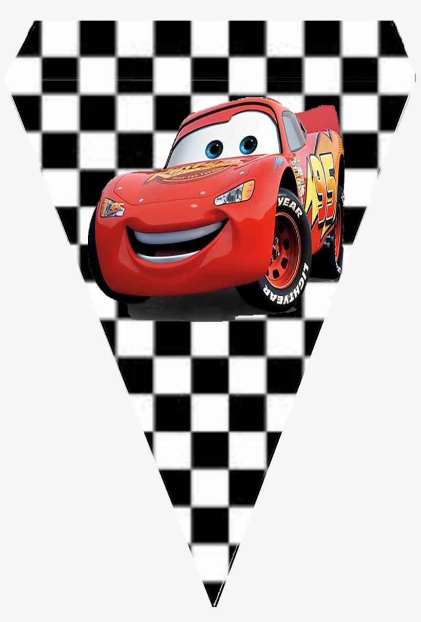Bandeirinha Para Festa Carros Disney Bandeirinhas Para - Disney Cars Banner, transparent png