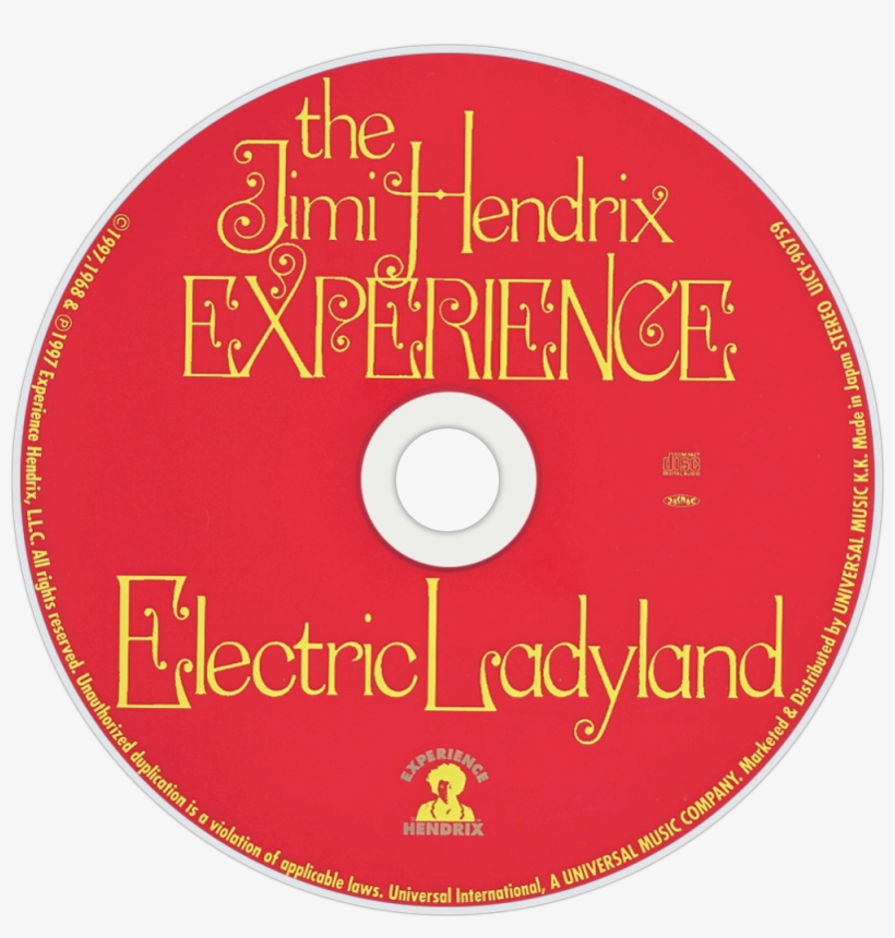 The Jimi Hendrix Experience Electric Ladyland Cd Disc - Jimi Hendrix Experience - Electric Ladyland (music, transparent png