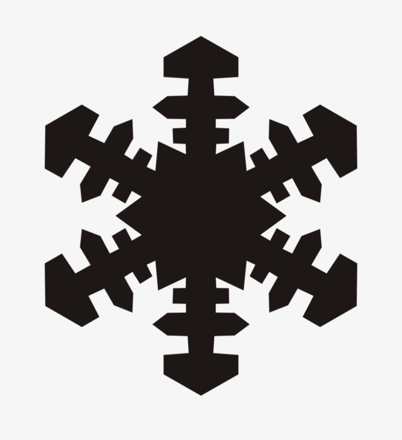 Good Luck On Your Test Tomorrow - Snowflake Clipart Black, transparent png