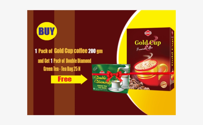 Duncans Gold Cup Coffee 200gm And Get Dd Green Tea - Tea, transparent png