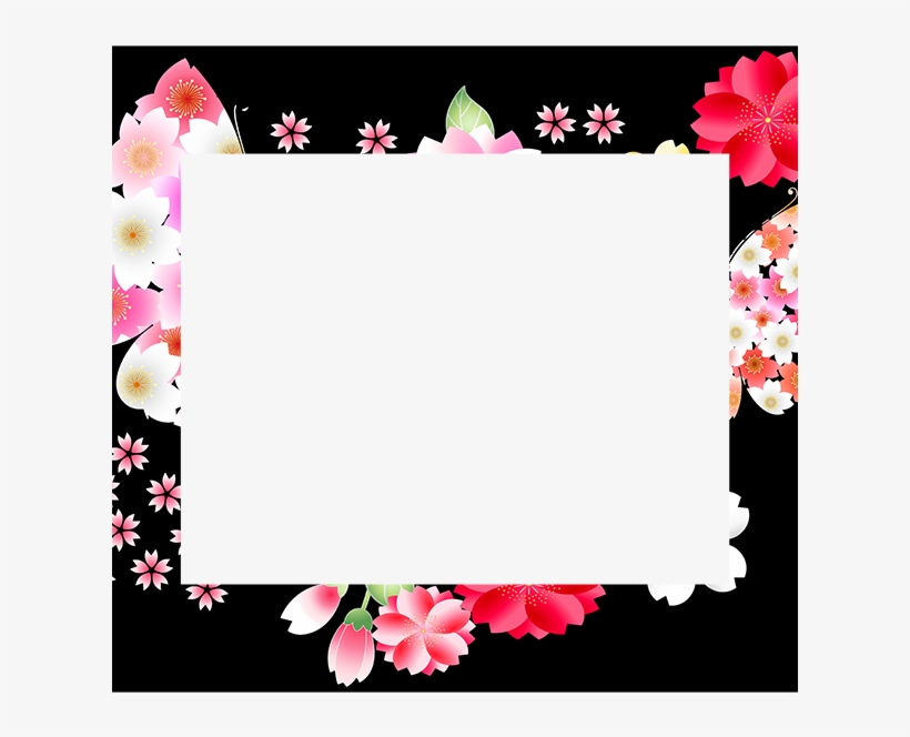 Japanese Pattern Frame Sticker Messages Sticker-2 - Picture Frame, transparent png