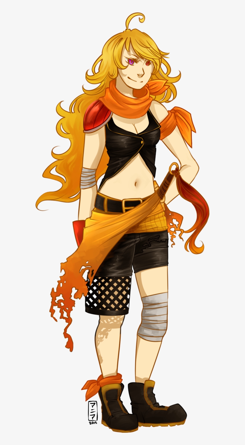Sdc Reblogs Ffx Au's Rwby Yang Xiao Long Schneedustco-hro - Cartoon, transparent png