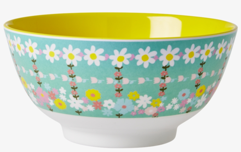 95 Inc Gst - Rice Melamin Schüssel Two Tone Retro Flower Print, transparent png