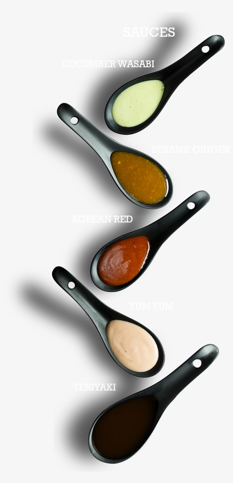 Cucumber Wasabi, Sesame Ginger, Korean Red, Yum Yum, - Yum Yum Teriyaki, transparent png