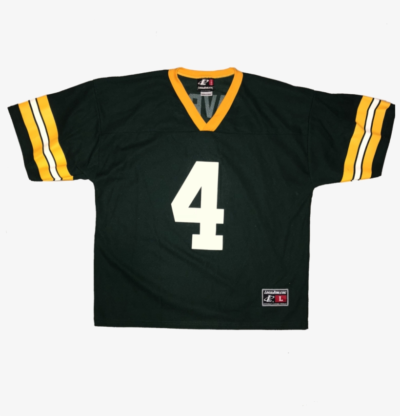 90's Logo Athletic Green Bay Packers "brett Favre" - Brett Favre Falcons Jersey, transparent png