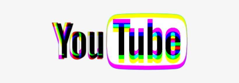 Youtube Logo Glitch Ftestickers - Logo, transparent png