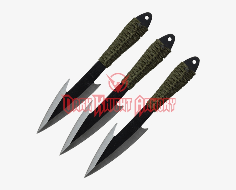 3 Piece Ninja Hunter Throwing Knives - Throwing Knife, transparent png