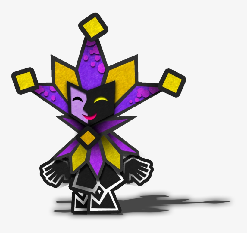 Super Paper Mario) - Dimentio Mask, transparent png