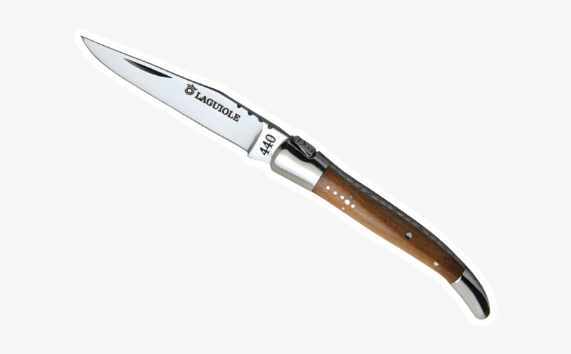 Laguiole Knife, 11 Cm, Olive Tree Wood - Laguiole Mes Met Kurkentrekker, transparent png