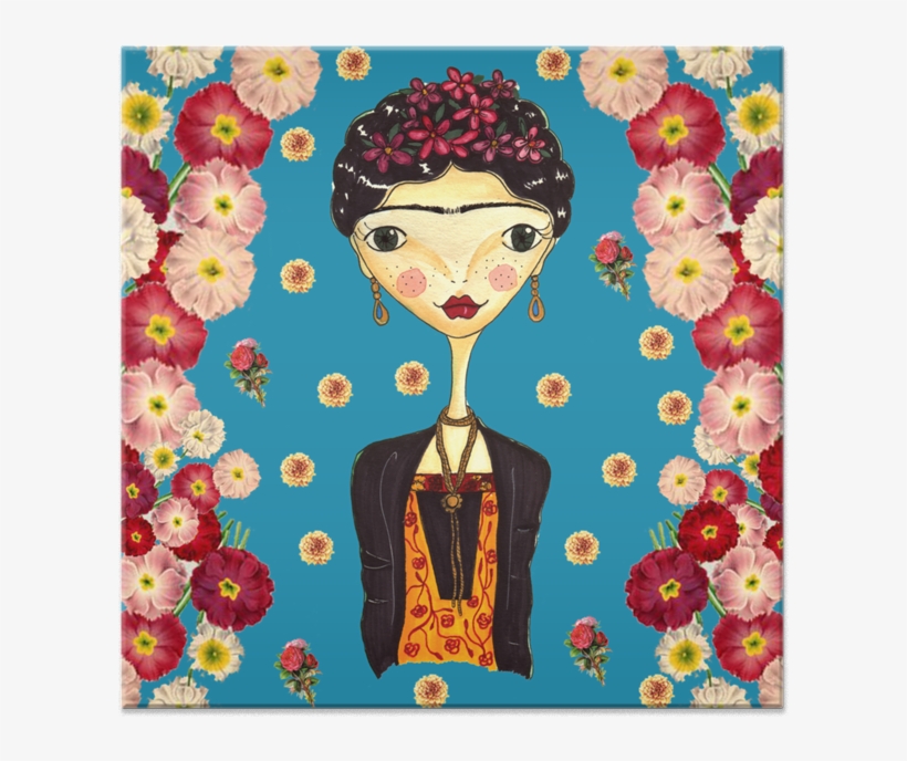 Azulejo Frida Fundo Azul De Fernanda Furtadona - Society6 Flower Owl Iphone & Ipod Skin - Iphone, transparent png