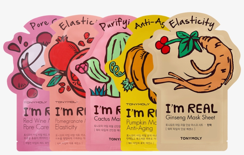 I M Real Combo 1 V=1539897816 - Tonymoly I'm Real Sheet Mask - Cactus (purifying), transparent png