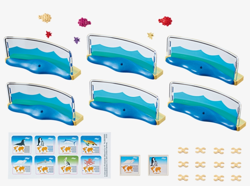 Playmobil - Playmobil 9063 Aquarium Enclosure, transparent png