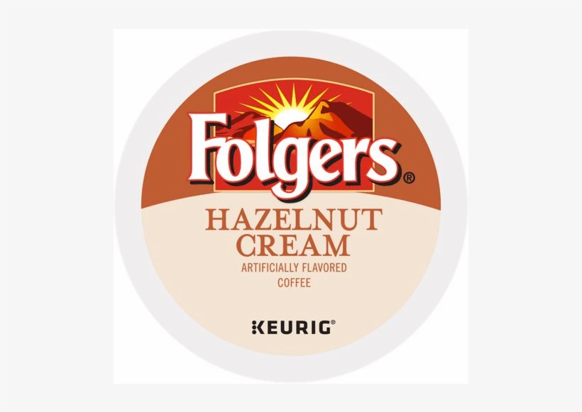Hazelnut Cream K-cup Label - Folgers Coffee, transparent png
