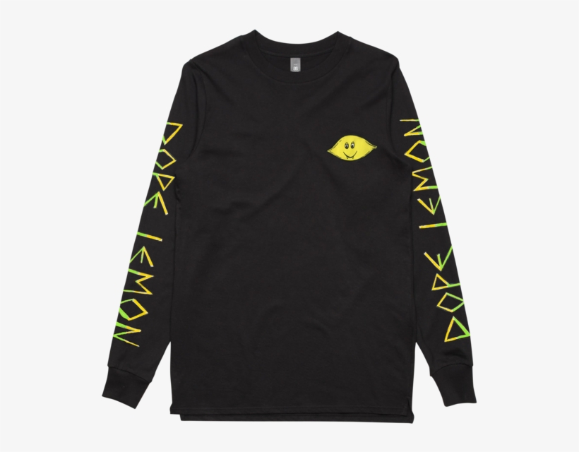 Lemon / Black Longsleeve T-shirt - Don T Sleep Shirt, transparent png
