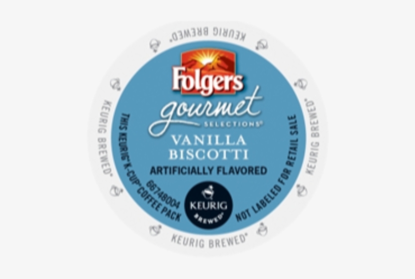 Folgersâ® Vanilla Biscottiâ® K-cup Coffee 24/box - Folgers Gourmet Selections Single Cup For Keurig Brewers,, transparent png