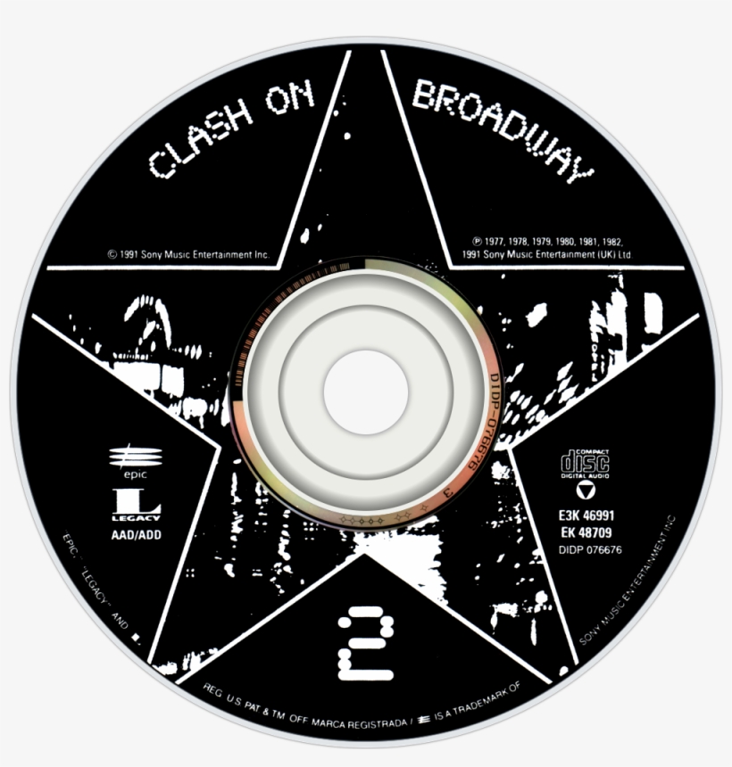 The Clash Clash On Broadway Cd Disc Image - The Clash, transparent png