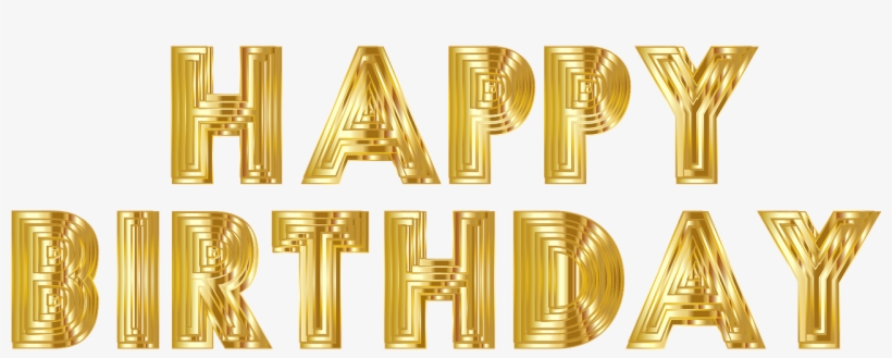 Next Page - Happy Birthday Gold Png, transparent png