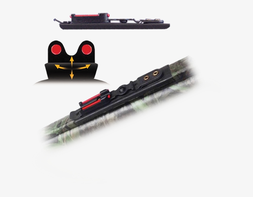 Fiber Optic Turkey Snap-on Rear Sight, transparent png