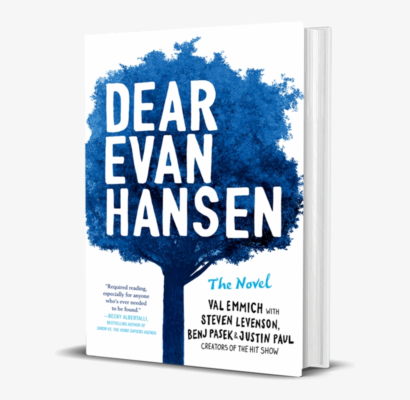 Deh 3d Mockhardcover - Dear Evan Hansen Cover, transparent png