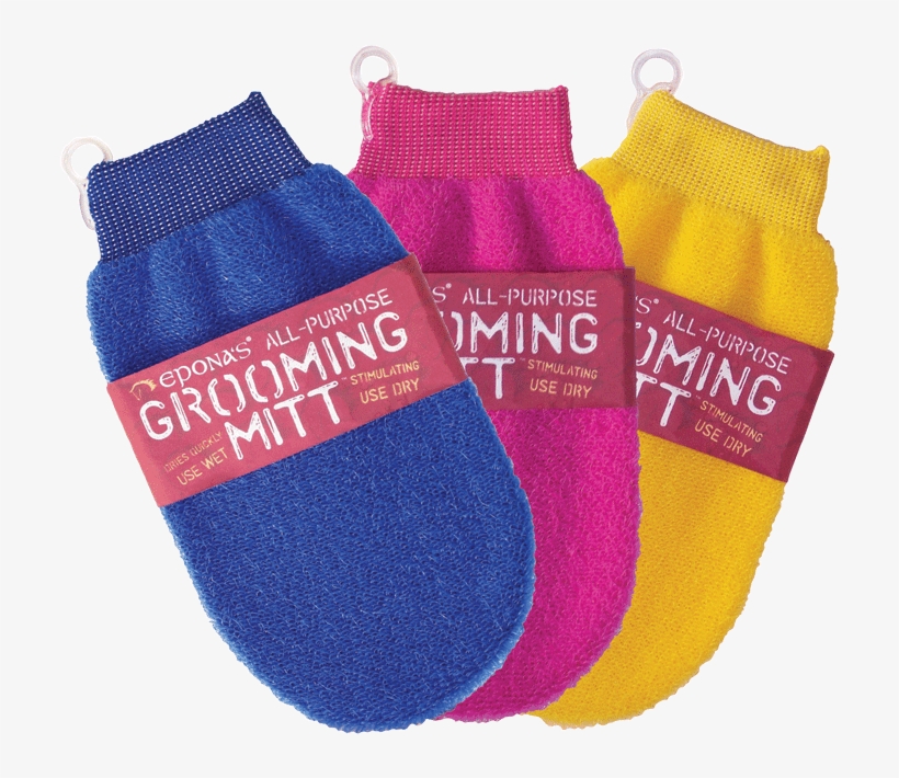 The Bristle-like Texture Stimulates While Cleansing - Epona All Purpose Grooming Mitt Color: Pink, transparent png