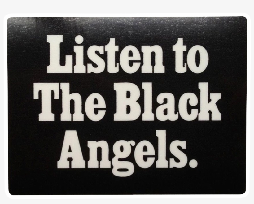 Black Angels Sticker, transparent png
