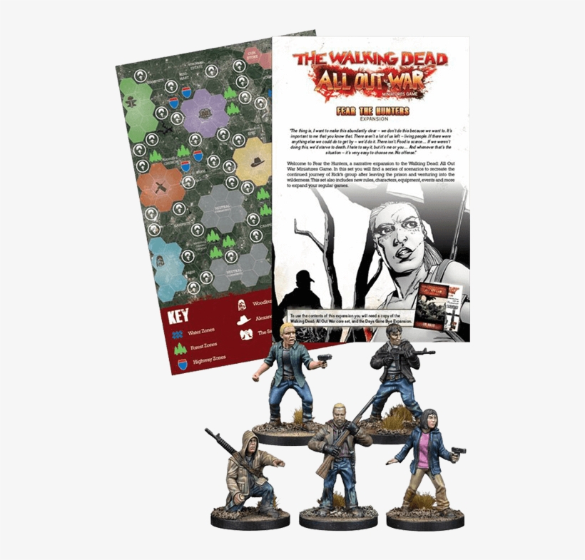Walking Dead: All Out War Miniatures Game Core Set, transparent png