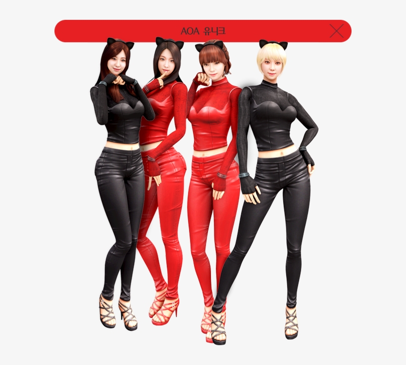 Bvihqwoiuaqt33p - Aoa Like A Cat Red, transparent png