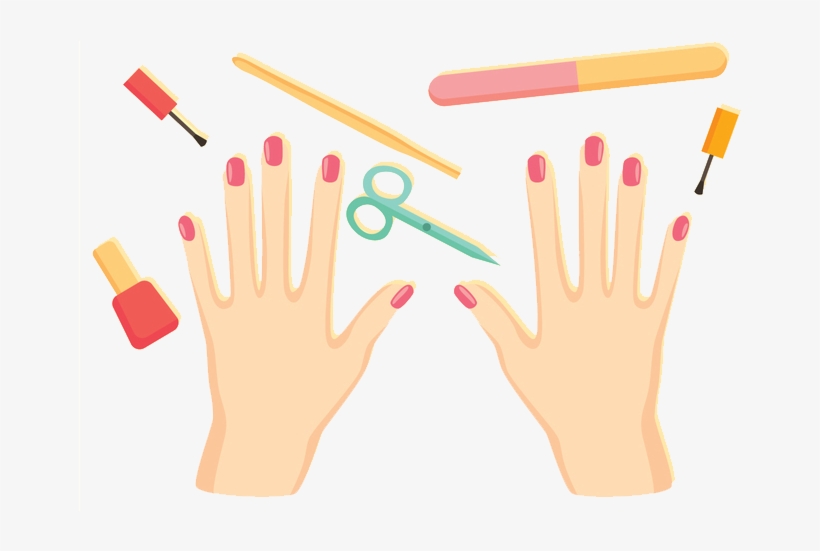Manicure Pedicure Painted Fingernails - Nail, transparent png