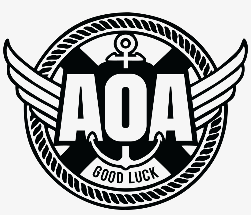 Aoa Vector Logos Album On Imgur Png Aoa Black White, transparent png