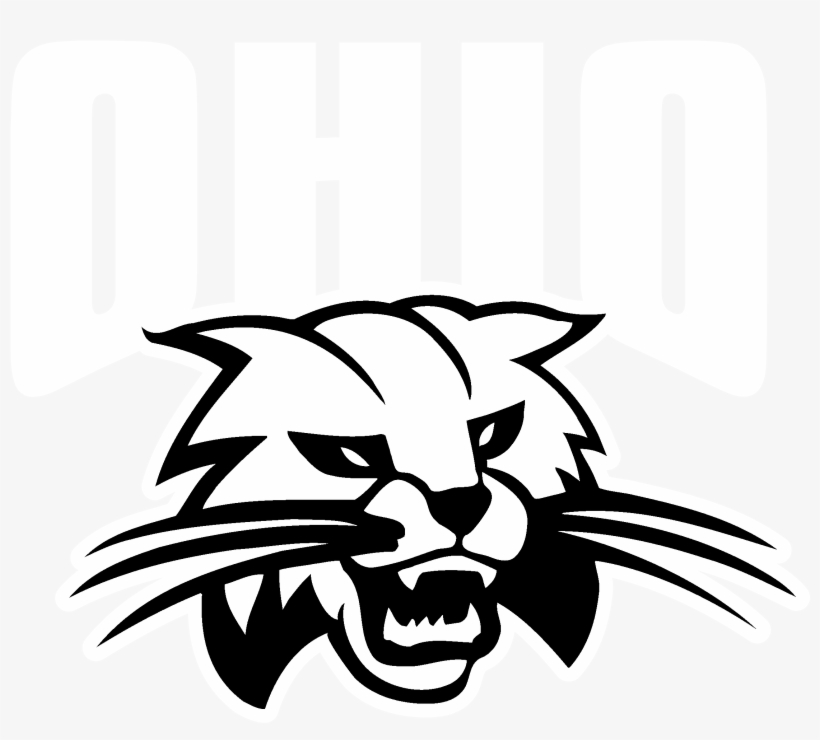 Ohio Bobcats Logo Black And White - Ohio Bobcats, transparent png