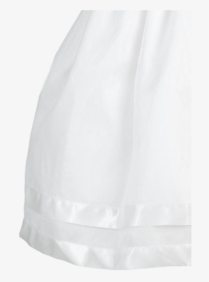 Satin Ribbon & Lace Trim On Organza Overlay First Holy - Beanie, transparent png