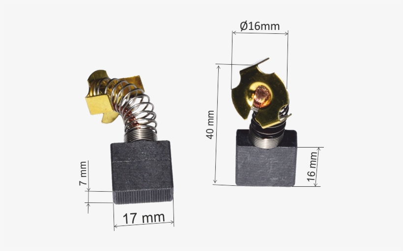Carbon Brush Set 1619p04451, transparent png