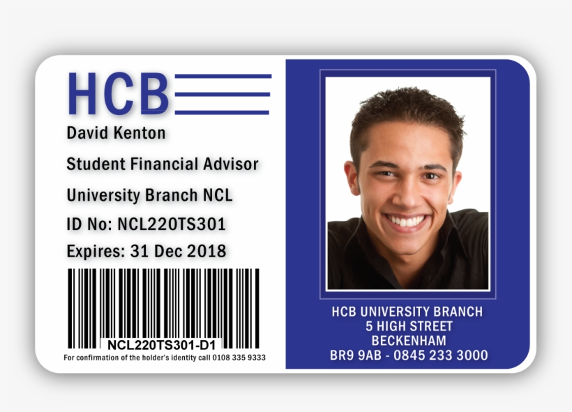 Sample Hcb Id Card Design - Identity Document, transparent png