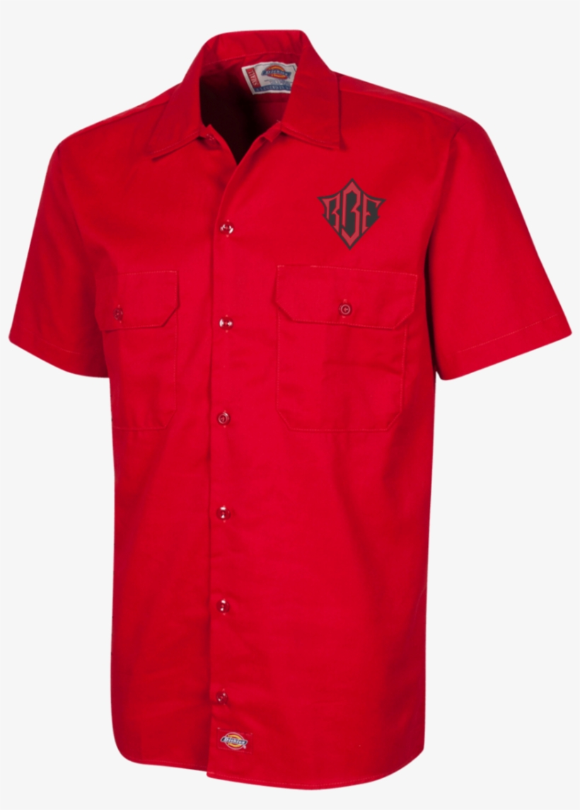Rbf Embroidered 1574 Dickies Men's Short Sleeve Workshirt - Lacoste Brand T Shirt, transparent png