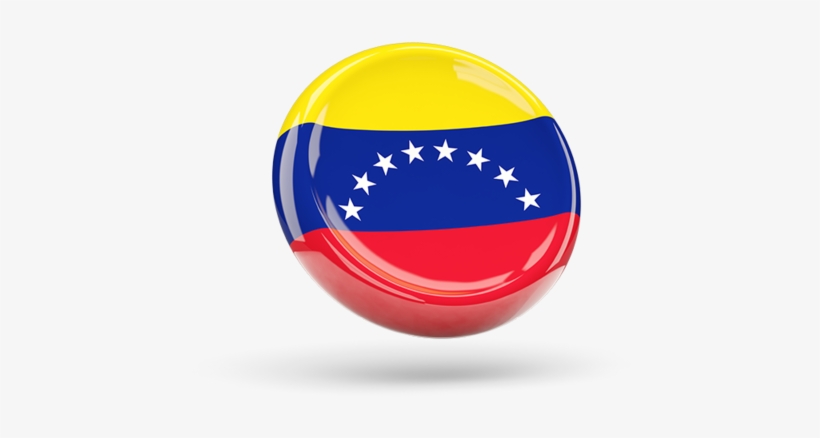 Illustration Of Flag Of Venezuela - Venezuela National Country Flag Round Wood Id Card, transparent png