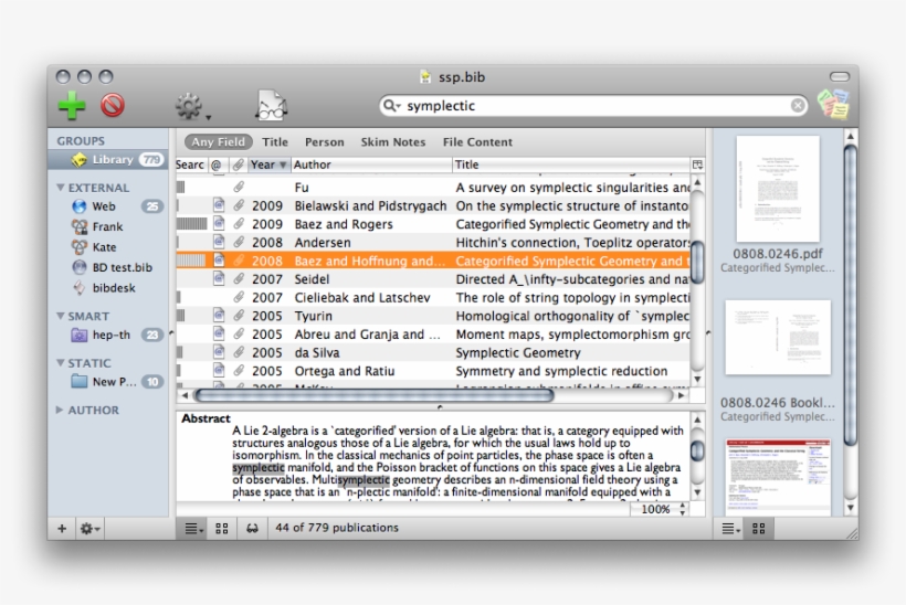 Publication Editor - Bibdesk, transparent png