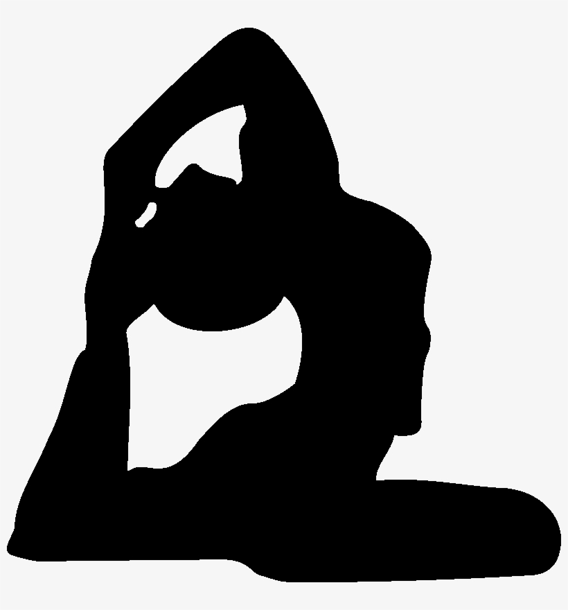 Sticker Sport Yoga Posture Ambiance Sticker Kc10572 - Yoga Silhouette, transparent png