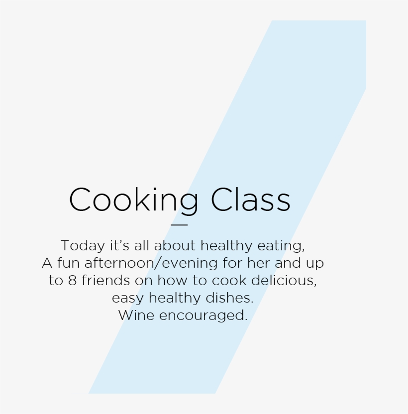 Healthy Not Boring Cooking Class For 8 People - Electric Blue, transparent png