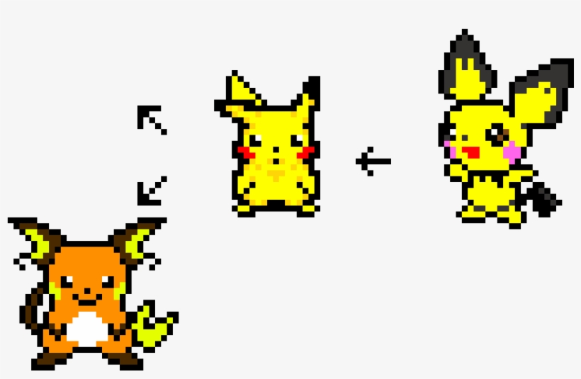 Wip Pichu Evolution - Pixel Art Pichu Evolution, transparent png