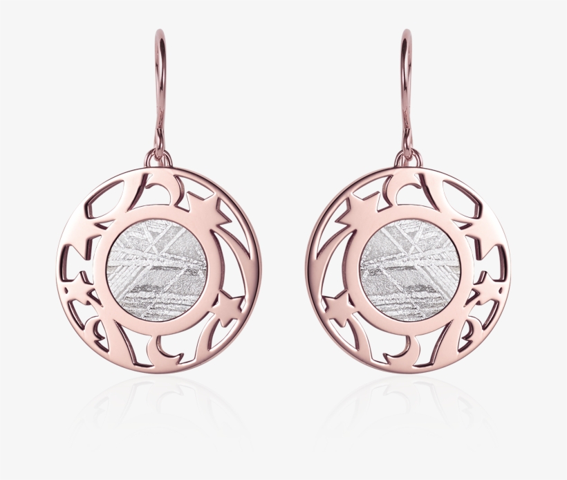 Meteorite Moons And Stars Earrings In Red Gold - Bimba Y Lola Meteorite Earrings, transparent png