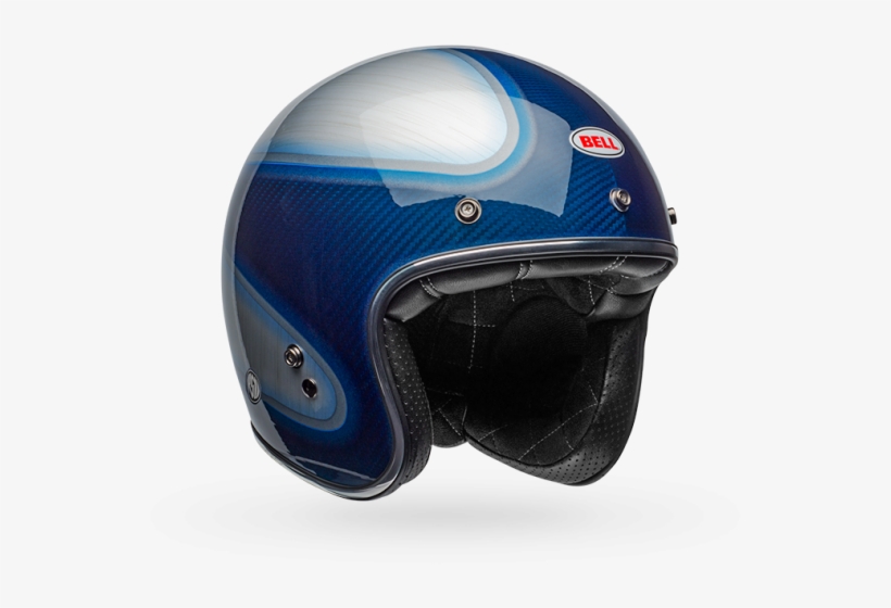 Bell Ps Custom500 Crbn Rsd Jager Candy Blu M - Bell Custom 500 Carbon Rsd Jager Helmet Large Blue/silver, transparent png