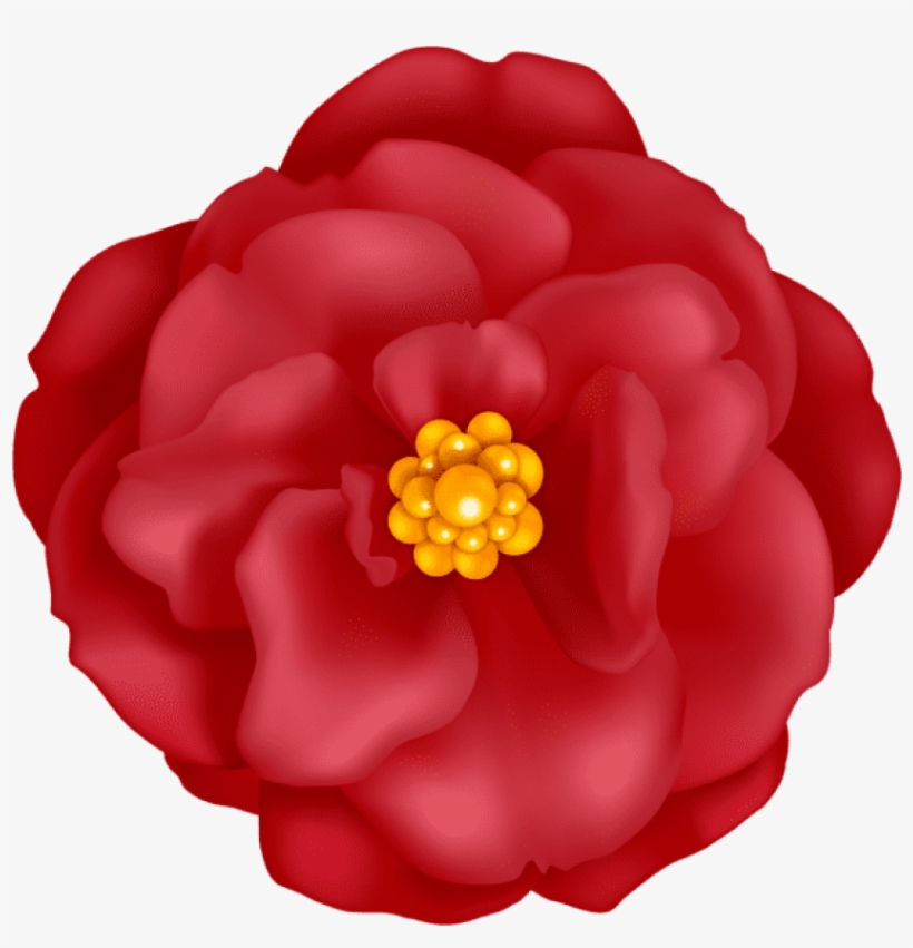 Free Png Download Red Flower Decorative Png Images - Portable Network Graphics, transparent png