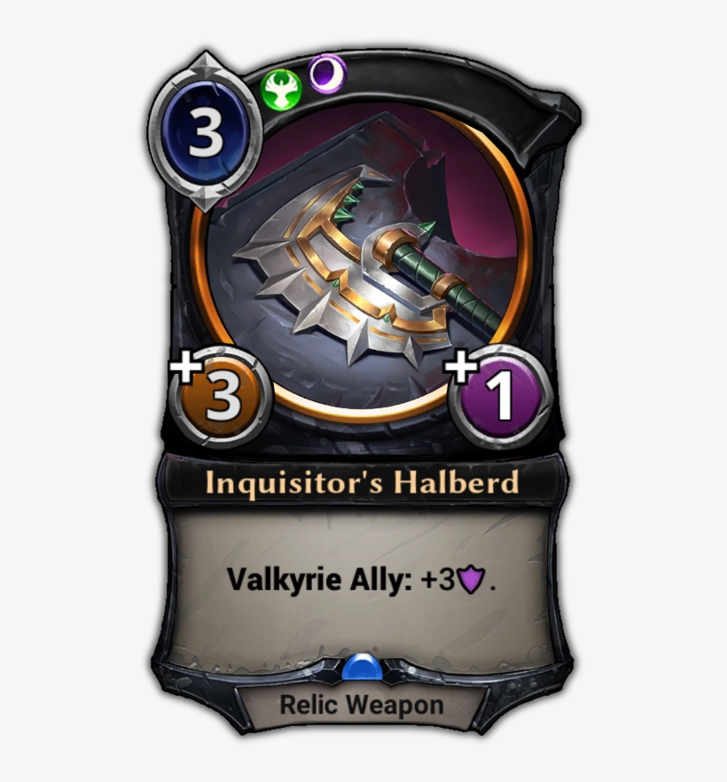 Inquisitor's Halberd - Witching Hour Eternal Card Game, transparent png