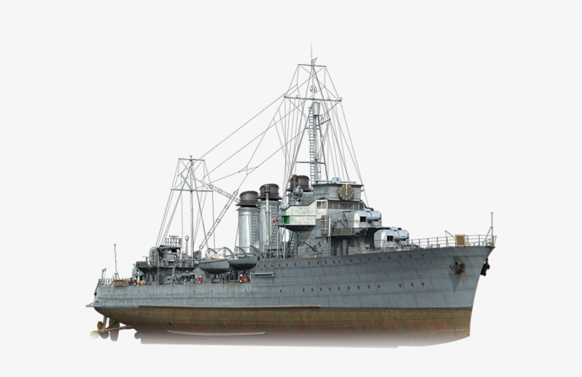 A French Destroyer From The Bourrasque Class - World Of Warships Fiji, transparent png