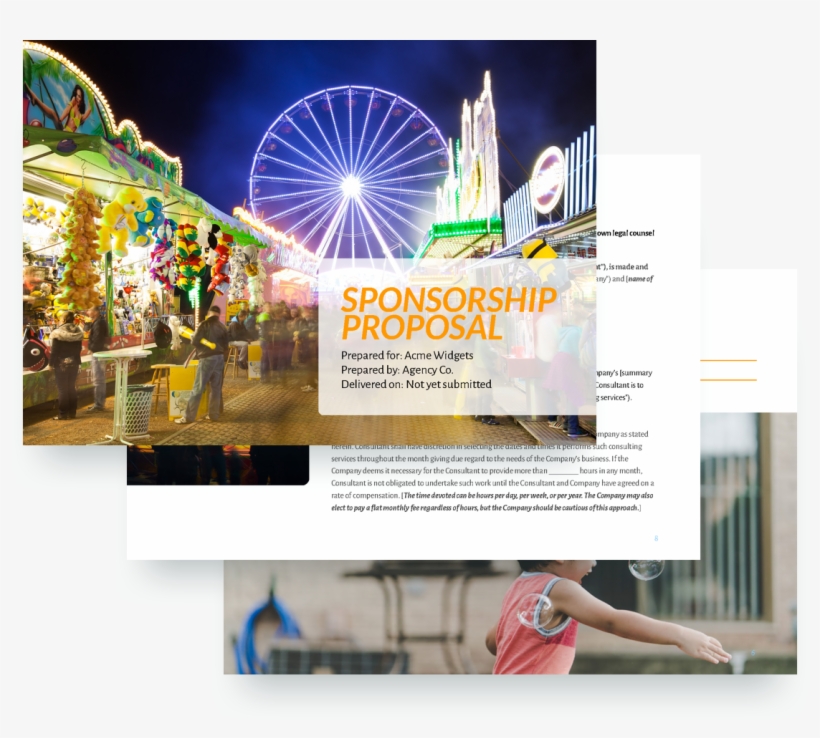 Sponsorship Proposal Template, transparent png